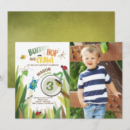 虫の誕生日の招待状の昆虫は男の子の煩わせを煩わせます 招待状