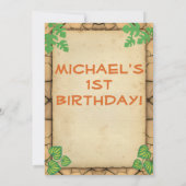 虫の誕生日パーティー招待招待状少年 招待状 (裏面)