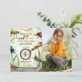 虫の誕生日子供写真招待状 招待状 (スタンド正面)