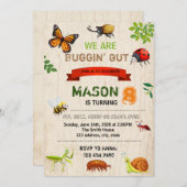 虫の誕生日招待状 招待状 (正面/裏面)
