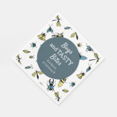 虫の野外誕生会 |石板青 スタンダードランチョンナプキン (角)