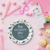 虫の野外誕生会 |石板青 ペーパープレート (パーティー)