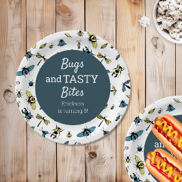 虫の野外誕生会 |石板青 ペーパープレート