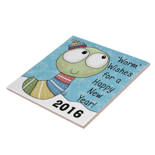 虫の願い新年 タイル (側面)