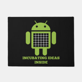 虫のDroidの格子錯覚の中の孵化のアイディア ドアマット