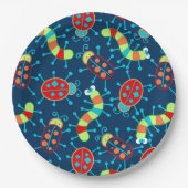 虫やカブトムシ ペーパープレート (正面)