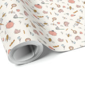 虫よくはしゃぐ類 | 蜂と虫と花誕生日 ラッピングペーパー (ロールコーナー)