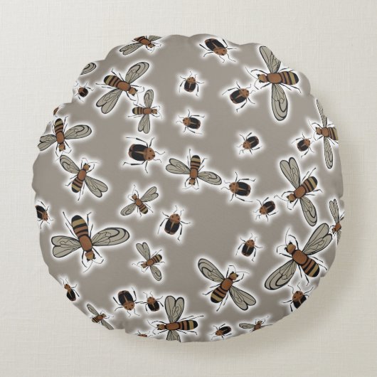 虫よけカバー ラウンドクッション (正面)