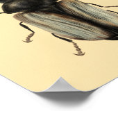 虫よけカブトムシ芸術 ポスター (角)