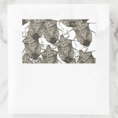 虫を刺す幻惑 長方形シール (バッグ)