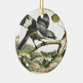 虫を持つSHRIKEの鳥 セラミックオーナメント (右)