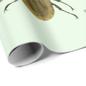 虫カブトムシ昆虫野生生物芸術 ラッピングペーパー (ロールコーナー)