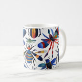 虫カラフル虫お洒落芸術 コーヒーマグカップ (正面右)