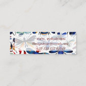 虫カラフル虫お洒落芸術 スキニー名刺 (裏面)