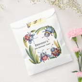 虫カラフル虫2位。誕生日パーティー フェイバーバッグ (封をした状態)