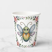虫カラフル虫2位。誕生日パーティー 紙コップ (裏面)