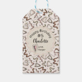 虫ガーリーハート虫駆虫誕生日 ギフトタグ (正面)