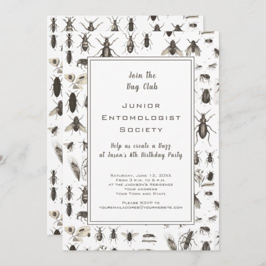 虫テーマ誕生会 (正面/裏面)