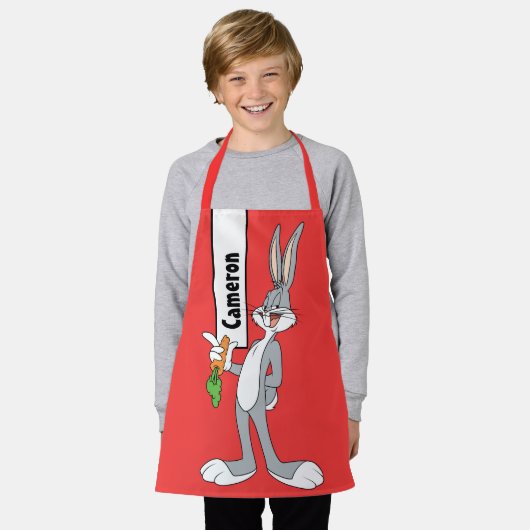 虫バニー™にんじん エプロン (着用した状態)