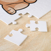 虫フランスの眼鏡の刑事としてのブルドッグ ジグソーパズル (側面)