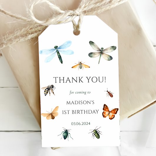 虫ヴィンテージ誕生会 ギフトタグ