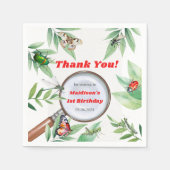 虫ヴィンテージ誕生会 スタンダードカクテルナプキン (正面)