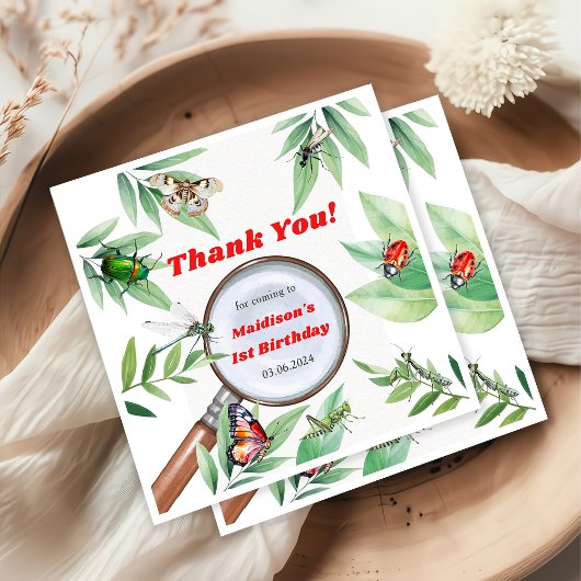 虫ヴィンテージ誕生会 スタンダードカクテルナプキン