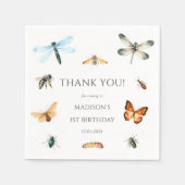 虫ヴィンテージ誕生会 スタンダードカクテルナプキン (正面)