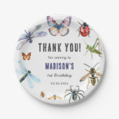 虫ヴィンテージ誕生会 ペーパープレート (正面)