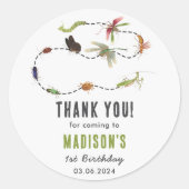 虫ヴィンテージ誕生会 ラウンドシール (正面)