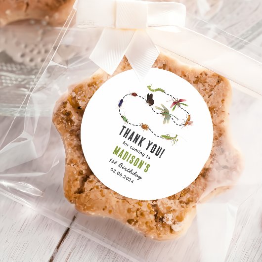 虫ヴィンテージ誕生会 ラウンドシール