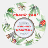 虫ヴィンテージ誕生会 ラウンドシール (正面)