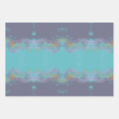 虫付き鳥、雲付き空、包み紙 ラッピングペーパーシート (正面)