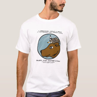 虫及び蜂蜜のロゴのティー Tシャツ