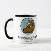 虫及び蜂蜜のロゴのマグ マグカップ (左)