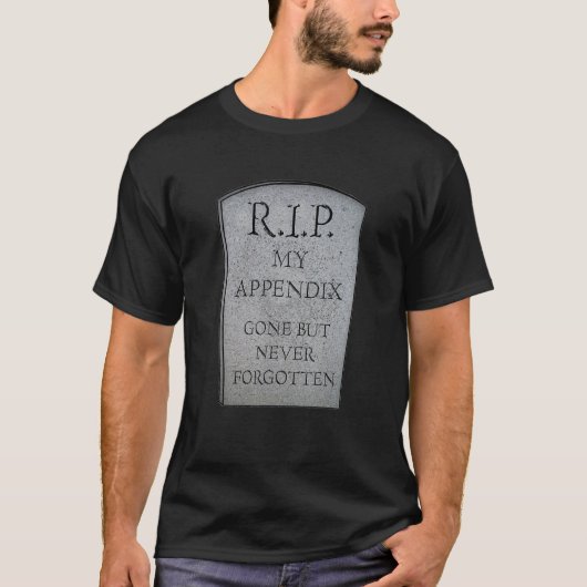 虫垂おもしろい外科除去虫垂切除術 Tシャツ (正面)