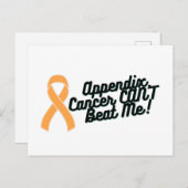 虫垂がんがビートできない ポストカード (正面/裏面)