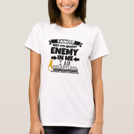 虫垂がんが私の中で一番悪い敵に出会った Tシャツ