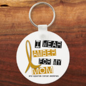 虫垂がん私の母のための衣服琥珀37 キーホルダー (正面)