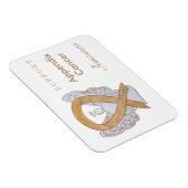 虫垂がん認識度リボンエンジェルマグネット マグネット (右側)