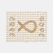 虫垂がん認識度リボンフリースブランケット フリースブランケット (正面(横))