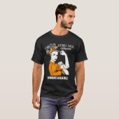 虫垂がん認識度Unbeakable Warriorシャツ Tシャツ (正面フル)