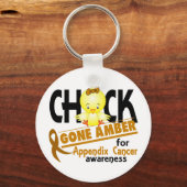 虫垂がん雛が琥珀で消えた2 キーホルダー (正面)