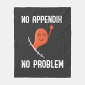 虫垂の除去悔やみや弔慰 フリースブランケット (正面)