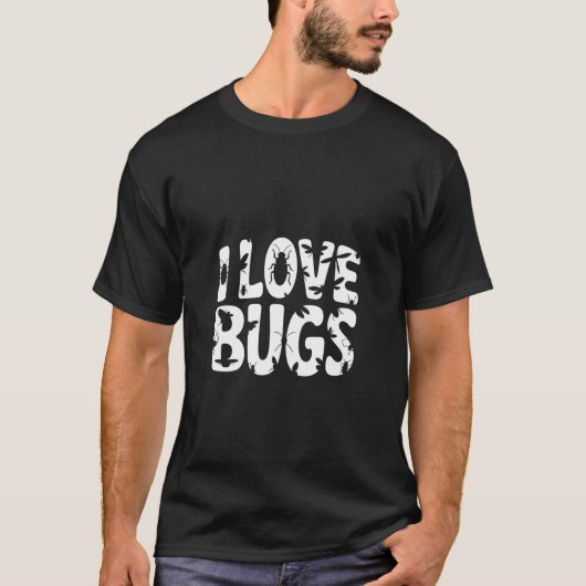 虫大好き！気持ち悪い這い回る昆虫の楽しみ Tシャツ (正面)