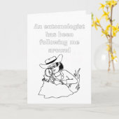 虫恋しく思科学者 カード (黄色い花)