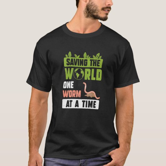 虫救の養殖の世界のユーモア Tシャツ (正面)