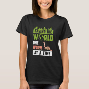 虫救の養殖の世界ユーモア Tシャツ
