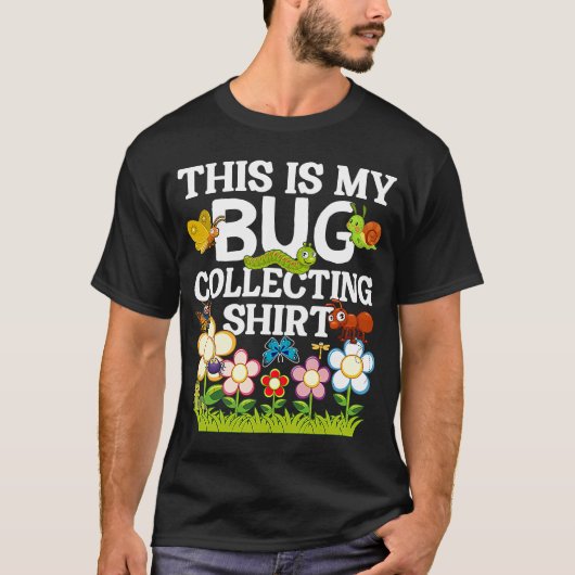 虫昆虫科学これは私の虫が外に集めている Tシャツ (正面)