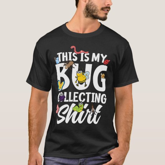虫昆虫科学これは私の虫が外に集めている Tシャツ (正面)